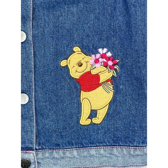 Y2K Winnie The Pooh Denim Vest Size 6 - Picture 3 of 4